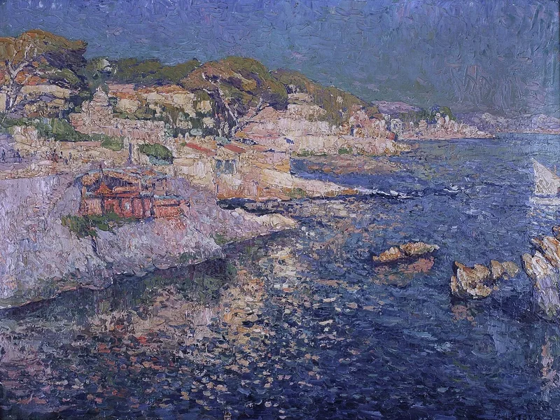 1876-Paul Leduc - Le scogliere sulla costa di Marsiglia
